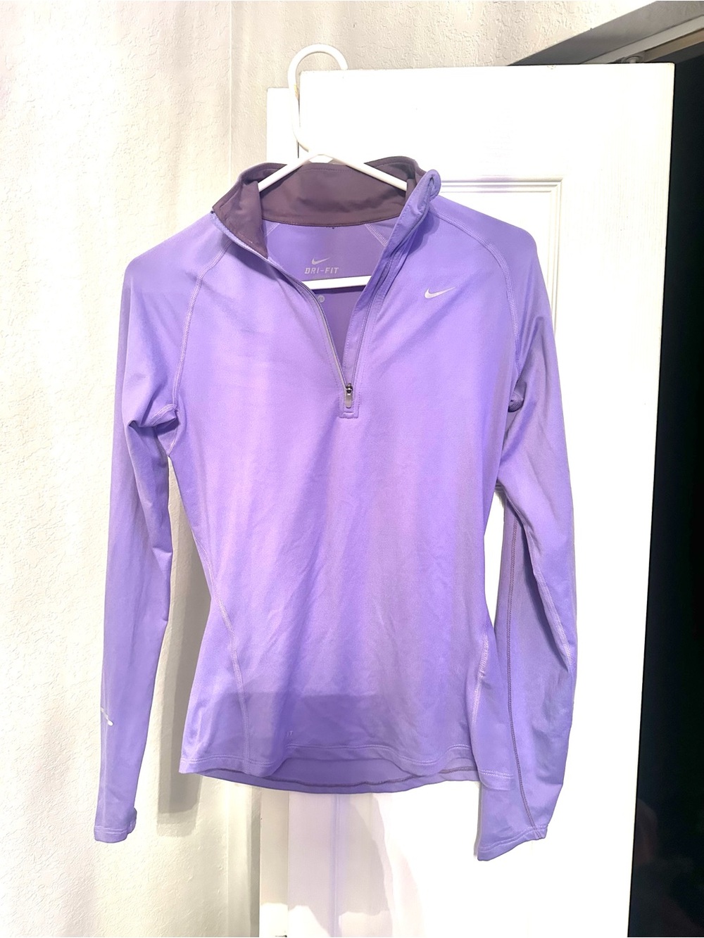 Nike Purple Dri-FIT Quarter-Zip Pullover